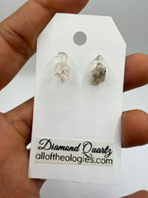 Load image into Gallery viewer, Diamond Quartz Studs