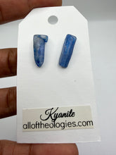Load image into Gallery viewer, Polished Blue Kyanite studs