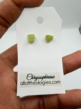 Load image into Gallery viewer, Chrysoprase Studs