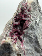 Load image into Gallery viewer, Roselite coated Quartz crystals  Colbalt bearing Dolomite