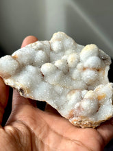 Load image into Gallery viewer, Stalactite druzy Quartz on Lace Agate