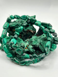 Malachite bracelet (free form)