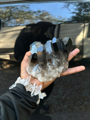 Smoky Quartz crystal cluster