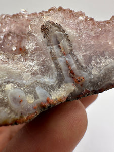 Pink Amethyst Pseudomorph after Anhydrite