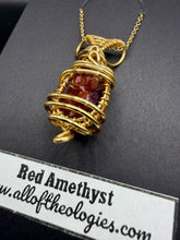 Load image into Gallery viewer, Red Amethyst necklace
