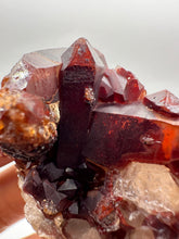 Load image into Gallery viewer, Druzy Black &amp; Red Tabular Orange River Quartz S. Africa