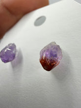Load image into Gallery viewer, Red Amethyst Geode Studs