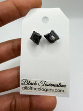 Load image into Gallery viewer, Black Tourmaline studs