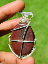 Load image into Gallery viewer, Petrified Wood cabochon pendant