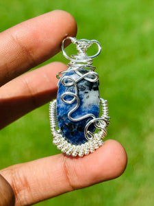 Sodalite “Love” pendant