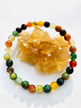 Load image into Gallery viewer, Fancy Faceted Agate Bracelet