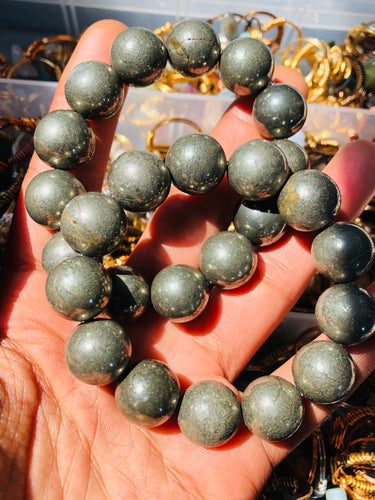 Large Golden Pyrite Bracelet