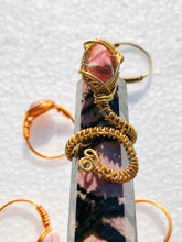 Load image into Gallery viewer, Pink Rhodochrosite Serpent Ring