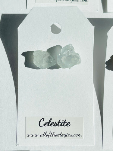 Celestite Studs