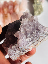 Load image into Gallery viewer, Elestial Druzy Lavender /Pink Amethyst Cluster