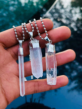 Load image into Gallery viewer, Clear Quartz “Drip” Necklaces