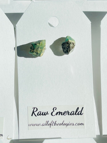 Emerald studs