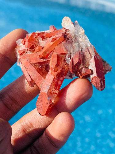 Red Quartz Cluster