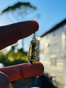 Verdelite green Tourmaline pendant