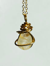 Load image into Gallery viewer, Golden Rutile Quartz necklace