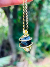 Load image into Gallery viewer, Black Tourmaline Crystal point pendant
