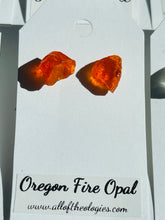 Load image into Gallery viewer, Oregon Fire Opal Studs