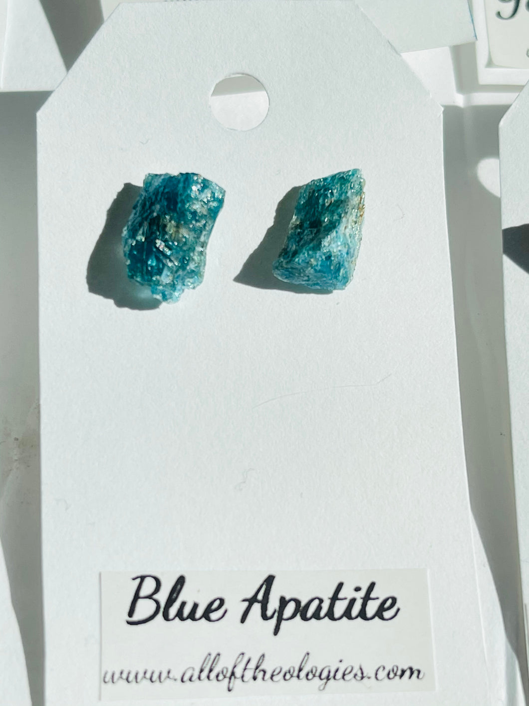 Blue Apatite studs