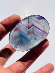 Rainbow Fluorite Palm stone