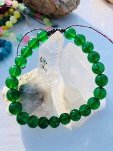 Green Jade Hemp Bracelet