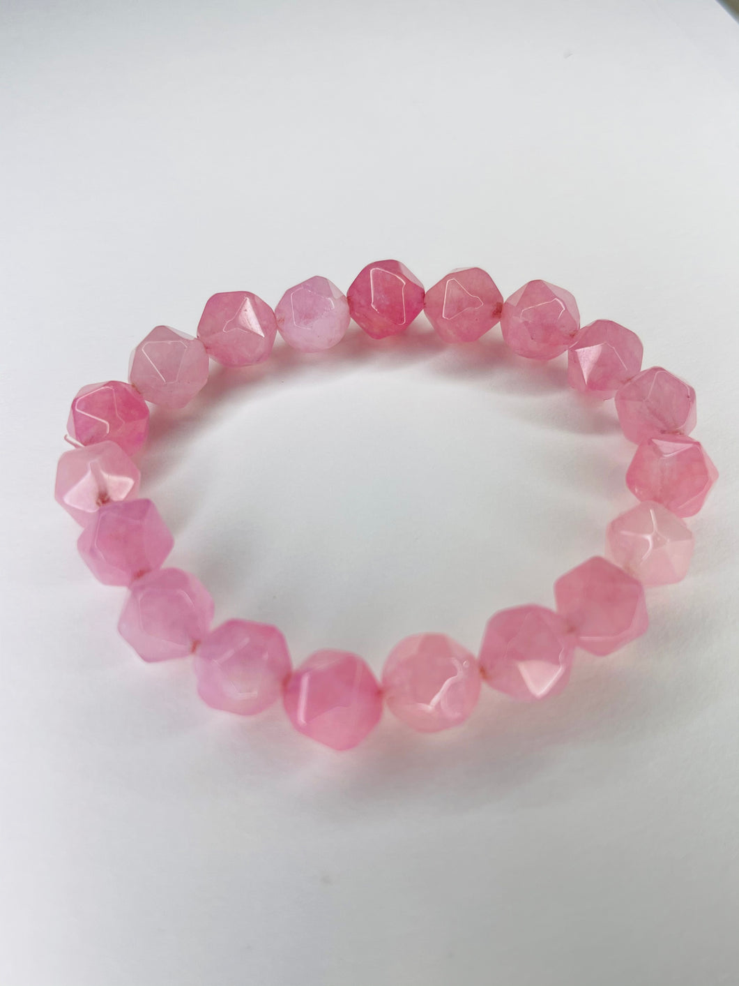Rose Quartz “sacred geometry” bracelet