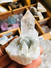 Load image into Gallery viewer, Clear Chlorite Quartz Point