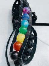 Load image into Gallery viewer, Chakra Power Bracelet (Lava Stone)