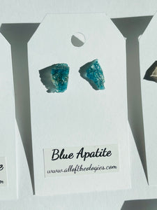 Blue Apatite studs