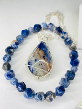 Load image into Gallery viewer, Blue Sodalite cabochon pendant