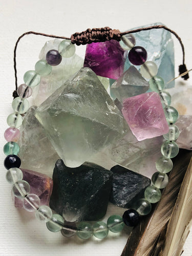 Fluorite “Hemp” Bracelet