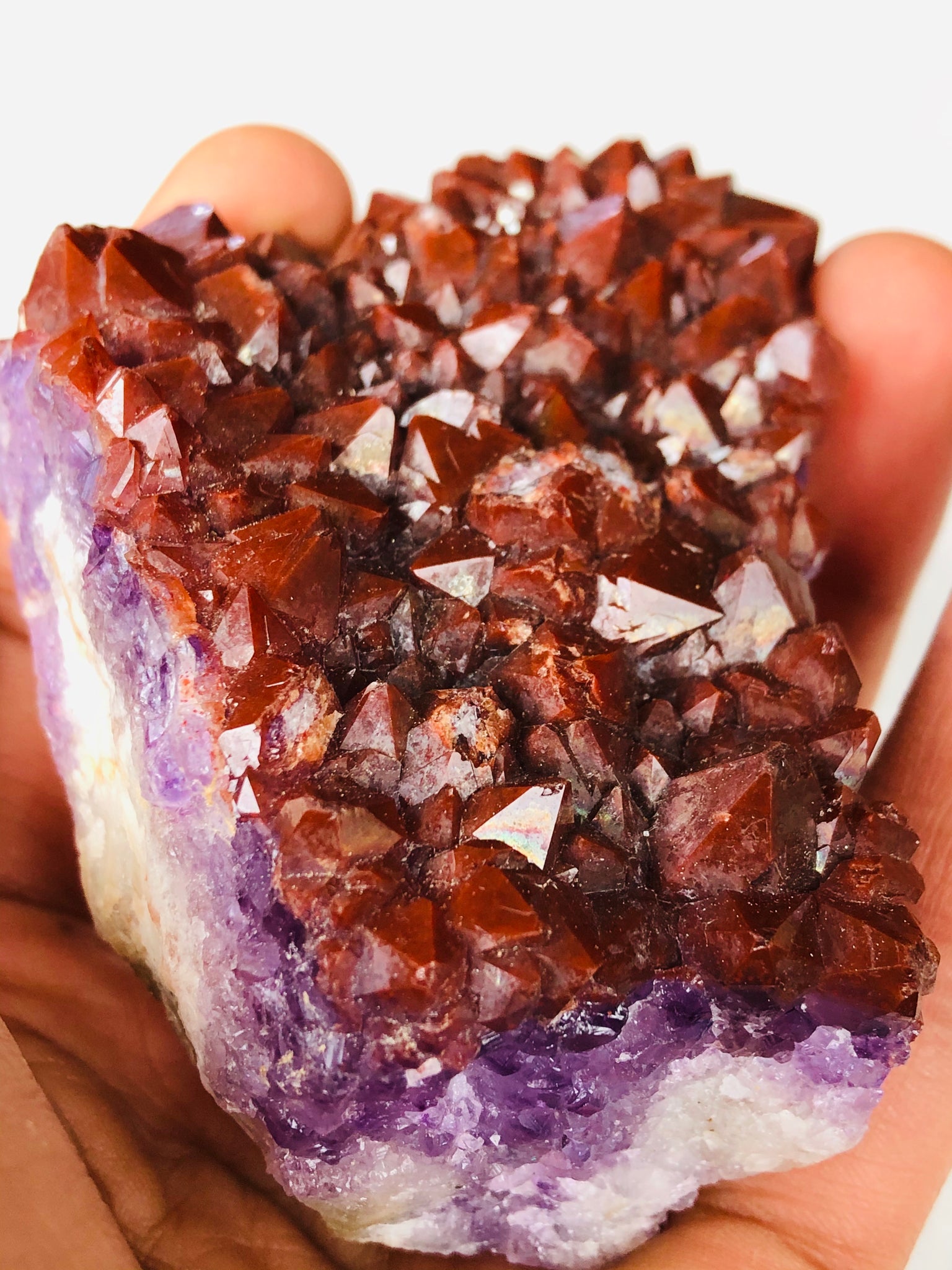 Amethyst Red Cap Natural Crystal
