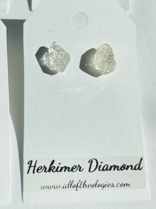 Imperfect Herkimer Diamond Studs