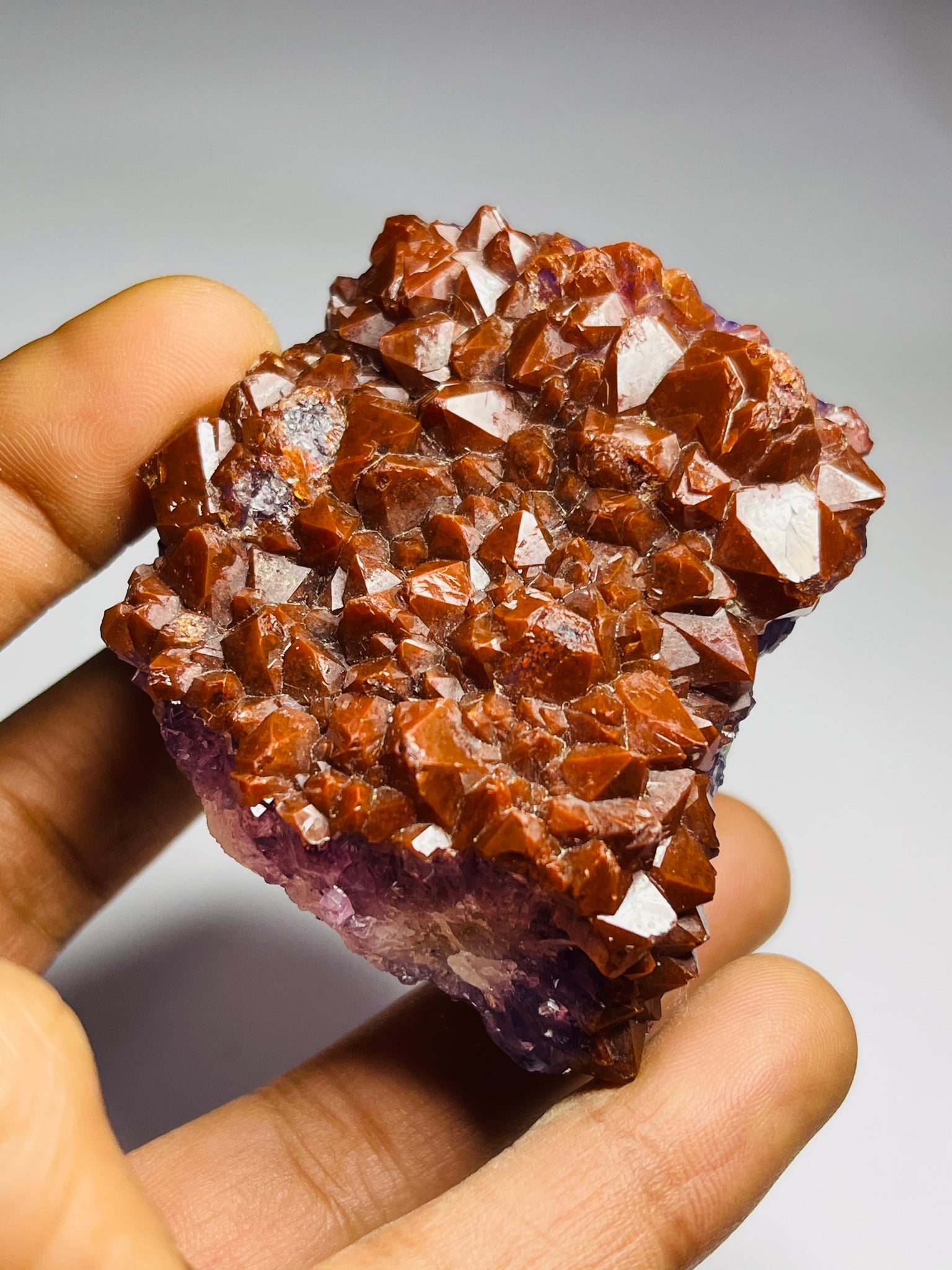 Amethyst Red Cap Natural Crystal