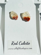 Load image into Gallery viewer, Red Calcite Studs