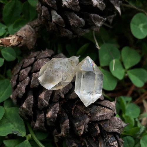 Herkimer Diamond Quartz Studs