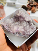 Load image into Gallery viewer, Elestial Druzy Lavender /Pink Amethyst Cluster