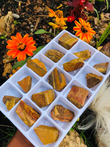 15 piece Yellow Tigers Eye Mineral Set
