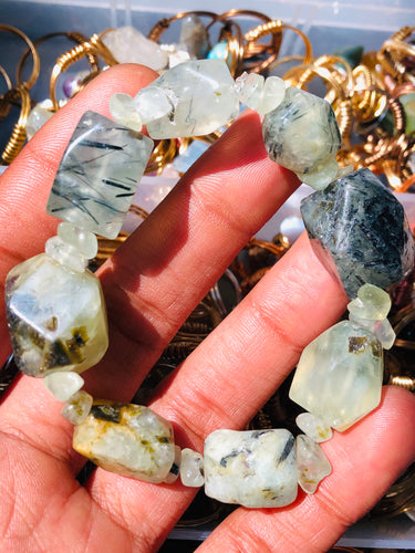 Green Prehnite Bracelet