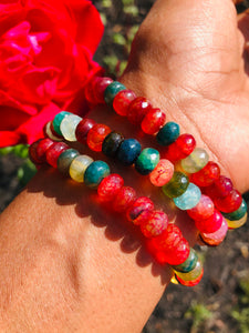 Jelly Rainbow Agate Bracelet