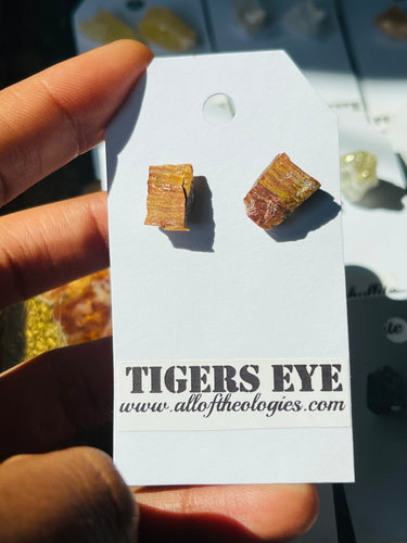 Tigers Eye earrings