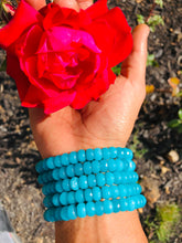 Load image into Gallery viewer, Peruvian Blue Opal Bracelet
