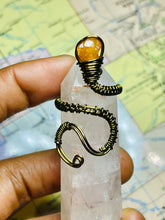 Load image into Gallery viewer, Spessartine Garnet Serpent Ring