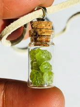 Load image into Gallery viewer, Peridot Bottle Necklace