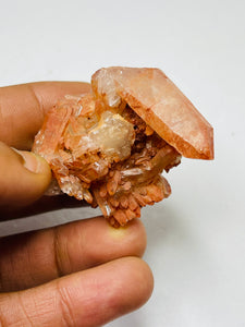Hematoid Quartz crystal cluster