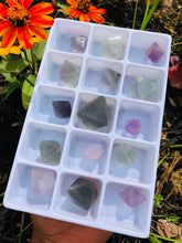 Load image into Gallery viewer, 15 piece Fluorite Octahedron Set